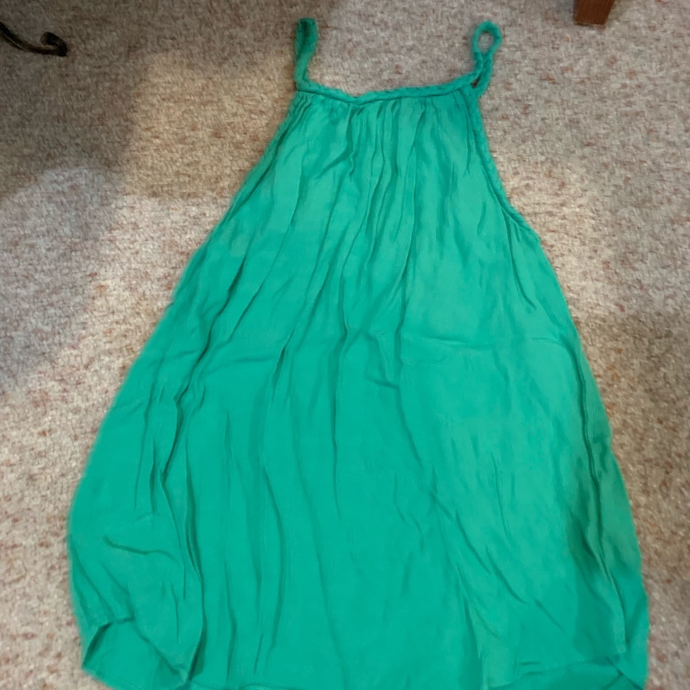Green braided tank top